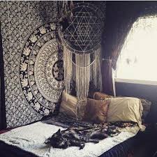 Design your everyday with bedroom wall tapestries you'll love to hang on the wall or lay on the ground. Black White Hippie Mandala Tapestry College Room Wall Decor Tapestry