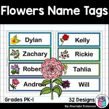 Hundreds of varieties of vines, shrubs and bulbs add beauty and color to the garden. Flowers Name Tags Editable By Starlight Treasures Tpt
