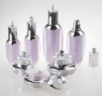 Luxury Cosmetic Packaging Set Acrylic Plastic Bottle And Jar ...
