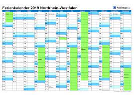 Klassische generische kalendervorlagen für zu hause oder das büro zur verwendung als urlaubskalender urlaubsplaner reiseplaner schulkalender nrw unterrichtskalender. Ferien Nordrhein Westfalen 2019 2020 Ferienkalender Mit Schulferien Ferien Kalender Ferien Thuringen Schulferien