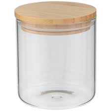 Silver mason jar canning lids one piece silver lid with plastisol bead for canning. Glass Jar With Bamboo Lid 14 Ounce Hobby Lobby 80846498