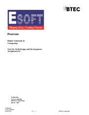 About 6 icons in 0.018 seconds. Unit 10 Web Design And Development New Docx Pearson Higher Nationals In Computing Unit 10 Web Design And Development Assignment 01 F Shaistha Course Hero