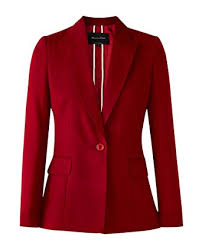 Massimo Dutti Womens Slim Fit Wool Flannel Blazer 6038 538