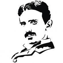 Black And White Vector Black And White Vector Portrait Of The Famous Inventor Physicist And Engineer Nikola Tesla Shadow Portraits Vector Portrait Tesla