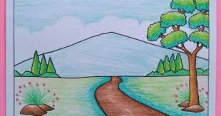 Contoh gambar 3 dimensi (3d) dari beragam objek dengan hasi yang mengagumkan. Contoh Gambar Pemandangan Alam Yang Mudah Digambar Pemandangan Ilustrasi Gambar