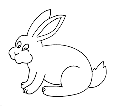 Desen animat iepure iepurasul de paste alb adorabil iepure imagine drăguţ gri izolat. Planse De Colorat Cu Iepurasi