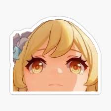 Lumine used to be a world traveler with her brother, aether, until the day of their unfortunate encounter with the unknown goddess on teyvat. Lumine Peeker Genshin Impact Sticker By Arsenaa Redbubble