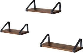 Je veux trouver un beau lustre, lampe suspension design et pas cher ici applique murale style industriel leroy merlin. Lot De 3 Etageres Murales Style Industriel Marron Et Noir 12 0000101 Leroy Merlin