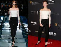Emma watson wore balenciaga to the 'little women' new york premiere posted by catherine kallon comments. Emma Watson In Balenciaga Bafta Los Angeles Jaguar Britannia Awards Red Carpet Fashion Awards