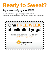 Skinowl Wants To Give You One Free Week Of Core Power Yoga Click On The Link Print Show Up Studios Everywhere And Delic Corepower Yoga Free Yoga Corepower
