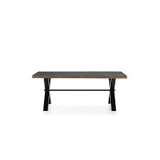 Dining tables are real home heroes, so it's important to choose a material that's practical, durable, and fits your personal style. Dining Room Table 200x90x78 Cement Wood Natural Metal Black