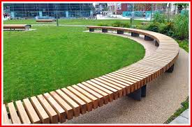 50 Reference Of Wood Curved Bench Plans In 2020 Landscape Timbers Curved Bench Garden Bench