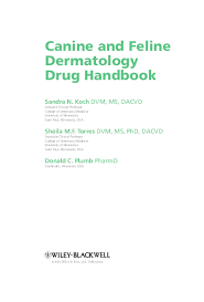 Pdf Canine And Feline Dermatology Drug Handbook Irena