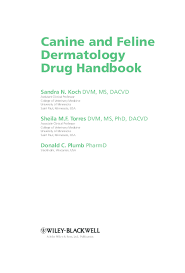 pdf canine and feline dermatology drug handbook irena