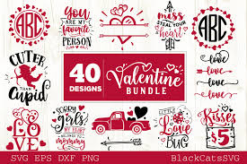 Watercolor valentine arrows collection vector. Valentine S Day Bundle 40 Designs Graphic By Blackcatsmedia Creative Fabrica
