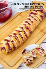 Cream Cheese Strawberry Braided Puff Pastry Video Puff Pastry Desserts Puff Pastry Recipes Dessert Cream Cheese Puff Pastry