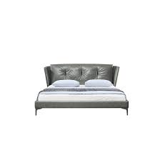 As every form of art, it should set you mind at ease, day and night. Modern King Size Bed With Tufted Leather Headboard Bedroom Furniture China Bed Bed Frame Made In China Com
