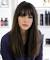 Chubby Face Long Hair With Bangs
