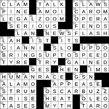 La Times Crossword 20 Aug 18 Monday Laxcrossword Com