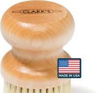 CLARK'S Cutting Board Oil Scrub Brush - Round Wood Applicator for Food  Grade Mineral Oil and Wax on Wooden Bamboo, Cast Iron, and Utensils – USA  Maple ...