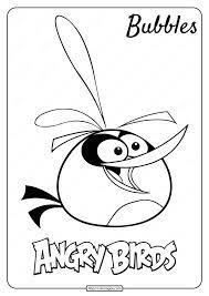 Printable Angry Birds Bubbles Pdf Coloring Page Coloring Pages Angry Birds Coloring Books