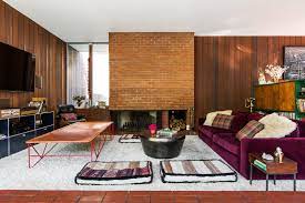 It can really make or break your brick fireplace look. How A Mid Century Gem Became A Vintage Loving Model S Hollywood Dream Home Vogue