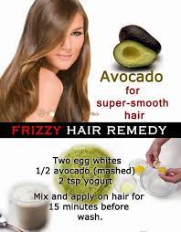 Tame Frizzy Hair An Avocado Based Hair Mask Is A Highly Effective Remedy To Control Frizzy Hair The High Amou Frizzy Hair Treatment Frizz Free Hair Frizzy Hair