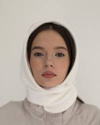 Kapuzenschal aus fleece