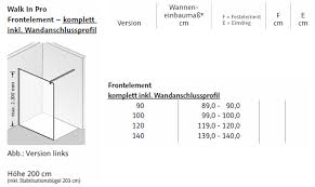 Beste prijzen voor hsk walk in pro inloopdouche edelglas 100x200cm, rvs (juni 2021). Hsk Walk In Pro 100x200 Cm 1 Frontelement Impulsbad