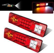 Amazon Com Limicar 19 Led Red Amber White Integrated Trailer Tail Lights Bar 12v Turn Signal Running Lamp For Trailer Utv Ute Rv Atv Truck 2pcs Automotive