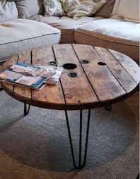 Wire Spoll Coffee Table End Table Bedside Table Rustic Table Round Table Dining Table Outdoor Furniture Side Table Farmhouse Table Rustic Bedside Table Spool Furniture Cable Drum Table