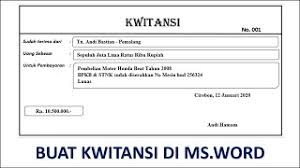 Or create a free account to download. Cara Mudah Buat Kwitansi Youtube