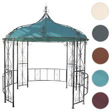 Die kleine oase im garten und dein schutz vor der sonne und regen mit deinem pavillon. Pergola Almeria Rundpavillon Garten Pavillon Stabiles Stahl Gestell O 3m Turkis Kaufen Bei Mendler Vertriebs Gmbh