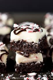 cream cheese peppermint brownies