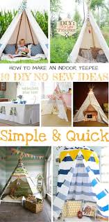 Pick your diy teepee theme * black and white golden glam black and white field day black and white wizard pink and white pajama llama pink and white tropical pink and white unicorn. How To Make An Indoor Teepee 10 Diy No Sew Ideas Lowcostplayground Com