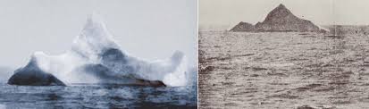 The iceberg that sank the titanic a rather flat shape, and was sitting relatively low above water. The Iceberg That Sunk The Titanic 1912 Rare Historical Photos