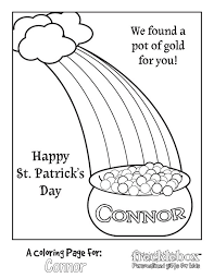 Free Personalize Printable Pot O Gold Coloring Page Kids Coloring Books Coloring Pages Coloring Pages For Kids