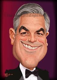 caricatura de George Clooney