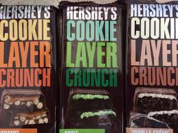 1) hershey's cookie layer crunch mint bar 178g satisfy your sweet tooth with a delicious blend of hershey's milk chocolate on the outside, plus a refreshing . Hershey S Unveils Cookie Layer Crunch Bars One Of The Most Anticipated Innovations In 16 Years Pennlive Com