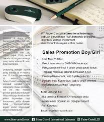 Lowongan Kerja Pt Faber Castell International Indonesia 2020
