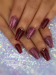These acrylic nail designs are glamorous and unique, giving you the inspiration we've compiled 115 photos of some of the most gorgeous acrylic nail designs to help you decide what look you're after. Burgundy Autumn Acrylic Nails Nailstyle House Of Nail Inspiration