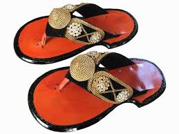 Traditional Men S Ghanaian Handmade Slippers Leather Etsy Leather Slippers Mens Slippers Leather