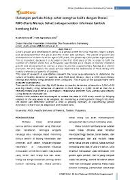 Setiap hari roknya bikin konti ngaceng, karena diatas lutut dan ditambah kakinya yang putih mulus walaupun agak pendek. Top Pdf Kartu Menuju Sehat Anak Sekolah Docx 123dok Com