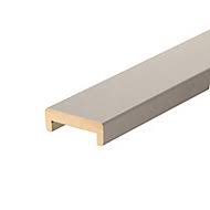 Nez de cloison aluminium blanc 74x10mm 2m60. Nez De Cloison L 2 50 M Ep 50 Mm Castorama