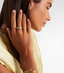 Ondine 18kt gold ring with diamonds in gold