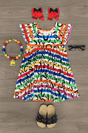 ٥ جمادى الآخرة ١٤٤٣ هـ. Stripe Alphabet Dress Unique Childrens Clothing Stripe Dresses