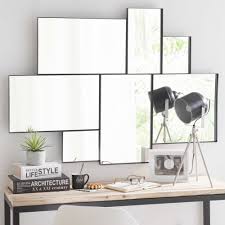 Miroir En Metal Noir 89x123 Brooklyn Maisons Du Monde Miroir Metal Miroir En Metal Noir Decoration Murale Miroir