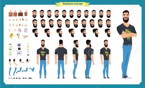 This region includes the shoulder, arm, hand, wrist, forearm, elbow and fingers. Set Of Flat Male Cartoon Character Body Parts Skin Types Facial Royalty Free Cliparts Vectors And Stock Illustration Image 105338683