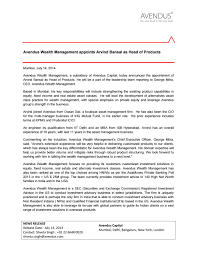 What can you tell us about icici therefore review the job description and reassure the interviewer that you have the experience the job site indeed.com says hiring managers ask about your greatest weakness to evaluate your. Avendus Wealth Arvind Bansal Appointment Announcement Release July 2014 By Avendus Issuu