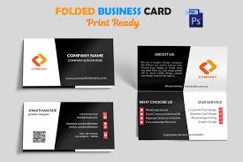 Folded business cards, like standard business cards, have the same size, but have twice the space. Creative Folded Business Card Vol 3 Creative Photoshop Templates Creative Market